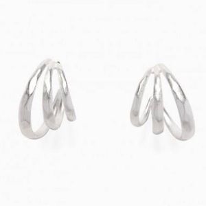 Stella & Dot Triad Hoop Earrings
